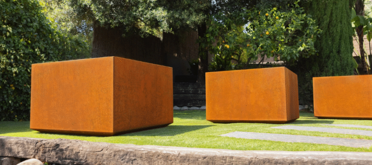 Corten Garden Closure Plate Distributor